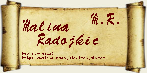 Malina Radojkić vizit kartica